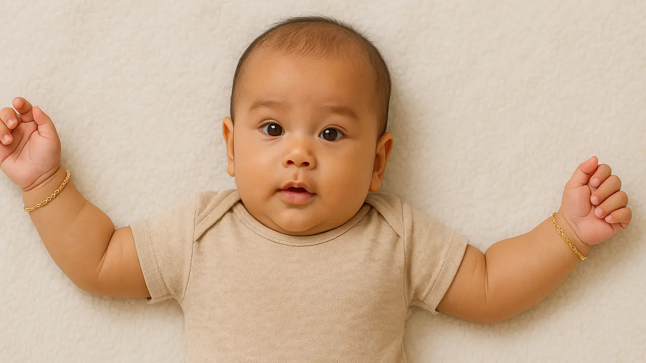 Model Gelang Emas Bayi 1 Gram/Ilustrasi gambar oleh AI