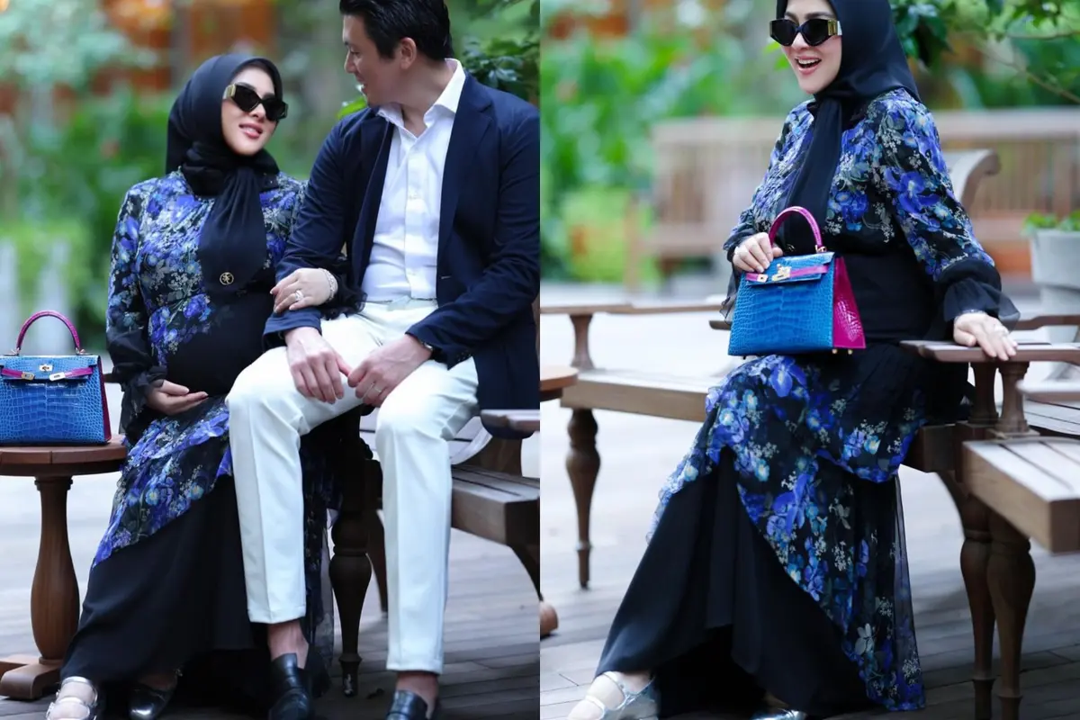 Gaya Bumil Mahal ala Syahrini dengan Tas Milyaran, Tampilan Pantofel Ketatnya Jadi Sorotan