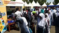 Suasana pameran ekspo pendidikan dan teknologi di Kabupaten Kuningan Jawa Barat. Foto (Liputan6.com / Panji Prayitno)