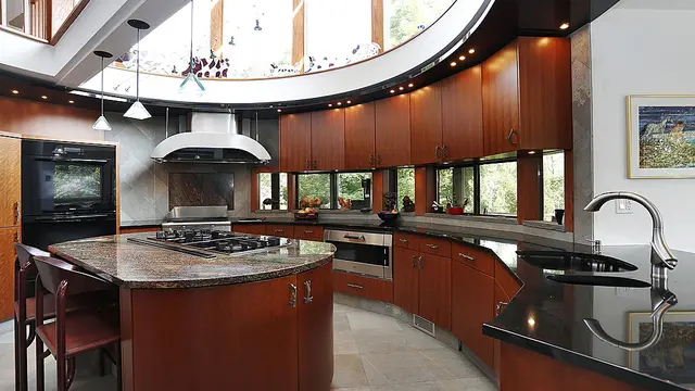 7 Desain Dapur dengan Warna Gelap