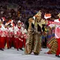 Kontingen Indonesia di defile Olimpiade 2016. (REUTERS/Kai Pfaffenbach)