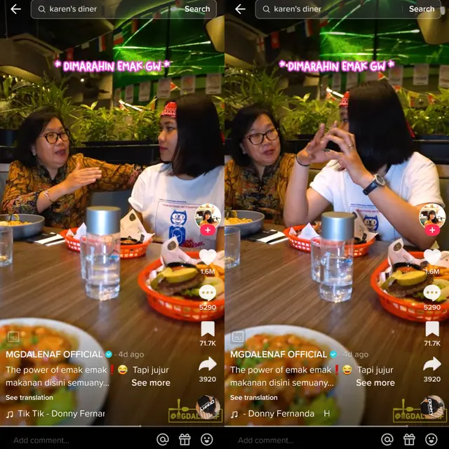 Mgdalenaf di Karen's Diner Jakarta