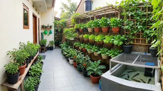 Ide Kreatif Mengubah Halaman Sempit Jadi Kebun Pangan dan Area Ternak Mini. Gemini