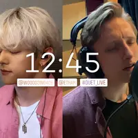 Kim Woojin dan Etham sajikan duet memukau dengan lagu hits, 12:45.