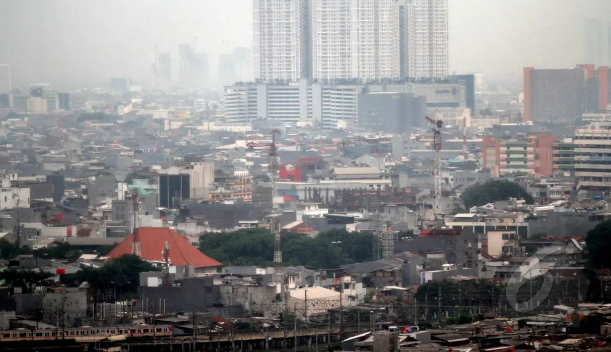 Pemandangan gedung-gedung bertingkat di kawasan Mangga Dua, Jakarta, Selasa (13/1/2015). (Liputan6.com/Faizal Fanani)
