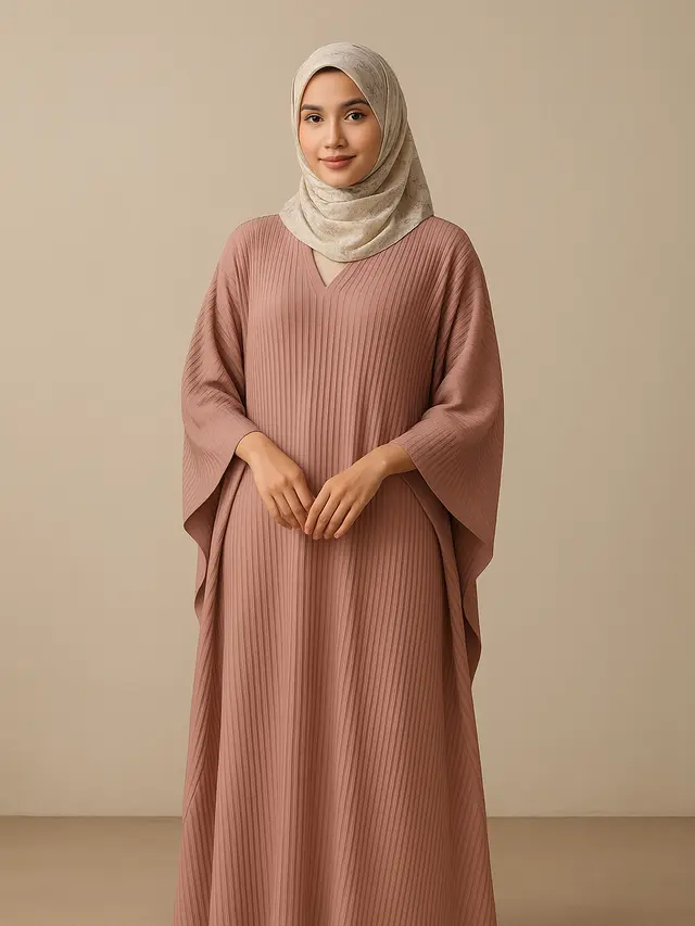 Model Kaftan Muslim Modern Buat Lamaran Biar Tampil Percaya Diri/Ilustrasi gambar oleh AI