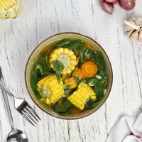 Ilustrasi bening sayur bayam dan jagung/copyright shutterstock.com/Kristanti