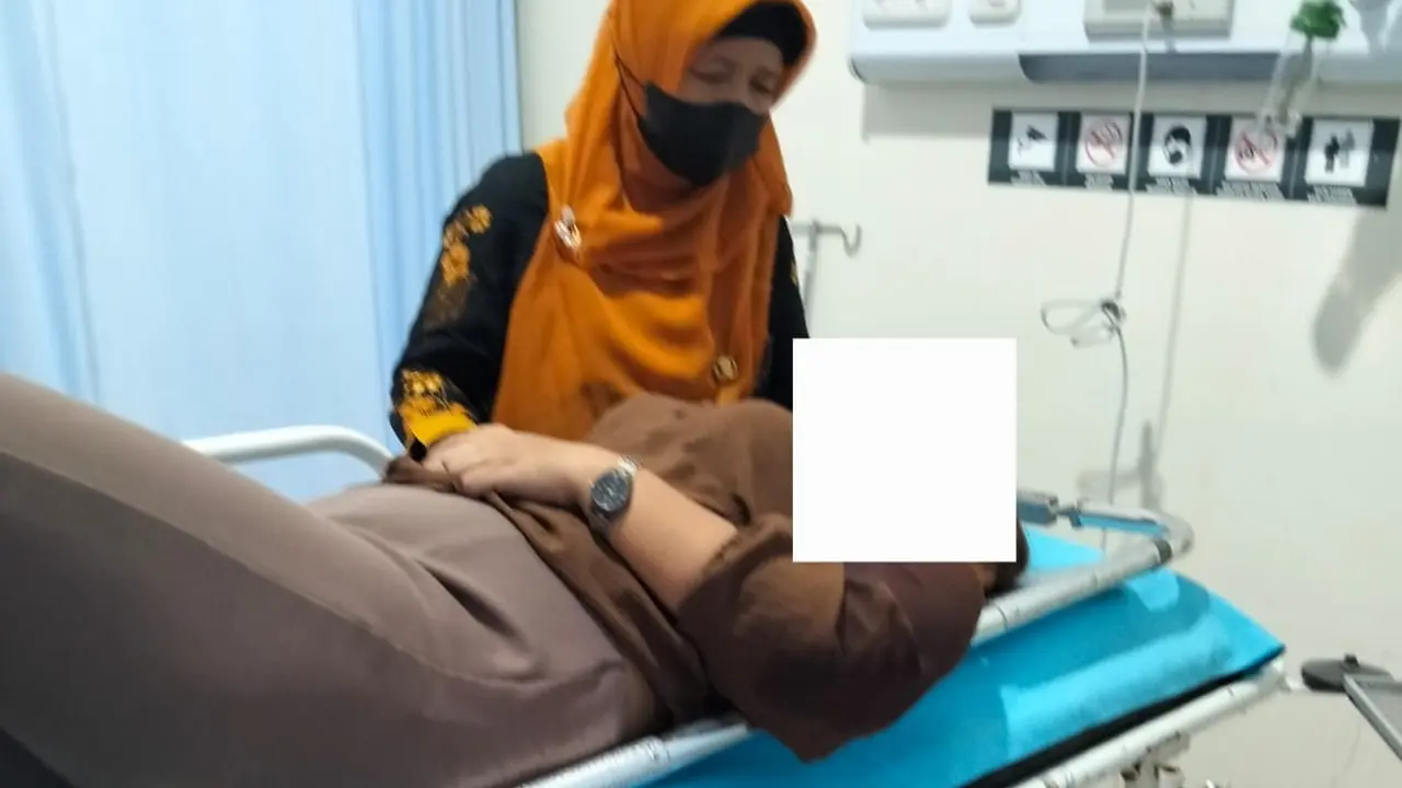 Kondisi korban penusukan di Semarang