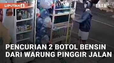 Beredar video rekaman CCTV terkait pencurian 2 botol bensin. Pencurian ini terjadi pada Senin (25/3/2024) di kawasan Jakarta Selatan