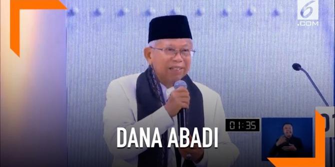 VIDEO: Janji Ma'ruf Amin Bentuk Dana Abadi Pendidikan, Kebudayaan dan Riset