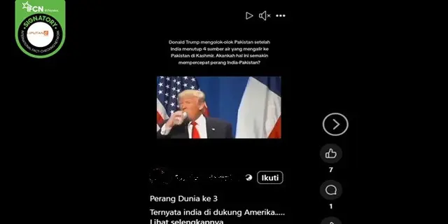 Cek Fakta: Tidak Benar dalam Video ini Presiden AS Donald Trump Mengolok-olok Pakistan