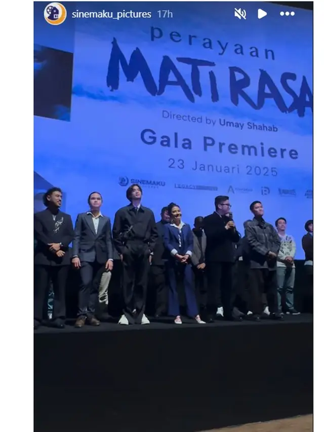 6 Potret Gala Premiere Film Perayaan Mati Rasa, Para Pemain Tampil Memukau