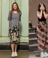 Lihat di sini beberapa potret beda gaya antara Aaliyah Massaid dan Fuji pakai wastra saat jalan-jalan di Jawa Tengah.