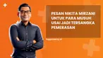 Simak penjelasan pesan Nikita Mirzani untuk para musuh usai jadi tersangka pemerasan di News Flash Showbiz Liputan6.com.