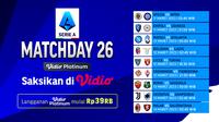 Jadwal Serie A Liga Italia Akhir Pekan di Vidio : Spezia Vs Inter Milan, Napoli Vs Atalanta, AC Milan Vs Salernitana