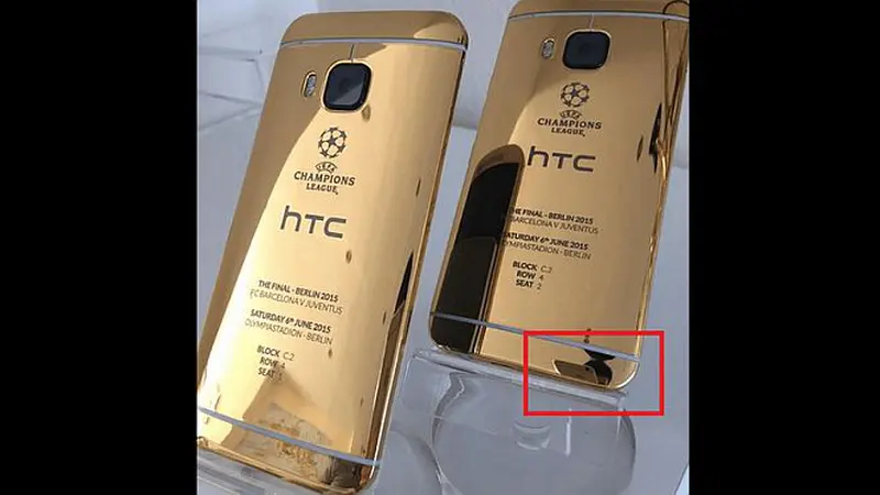 Ups, HTC Potret One M9 Pakai iPhone