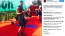 Salah satu unggahan Instagram Rio Ferdinand saat berlatih membentuk tubuh ideal untuk terjun ke dunia tinju pro.  Saat ini Rio beralih profesi menjadi seorang petinju pro. (Bola.com/Instagram Rio Ferdinand)