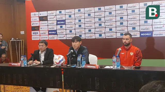 Konferensi pers Timnas Indonesia Vs Timnas Irak