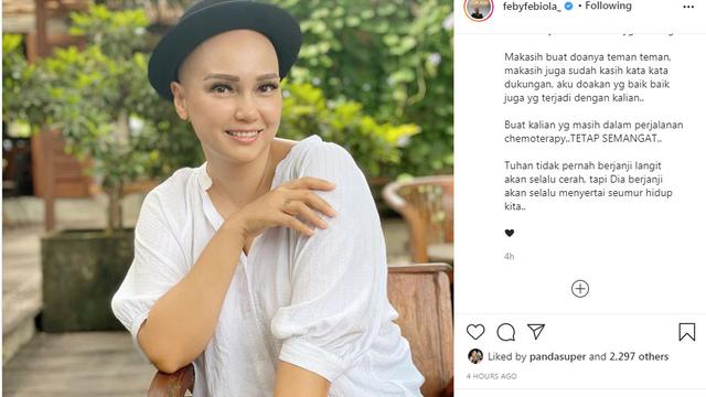 Feby Febiola sembuh dari kanker ovarium