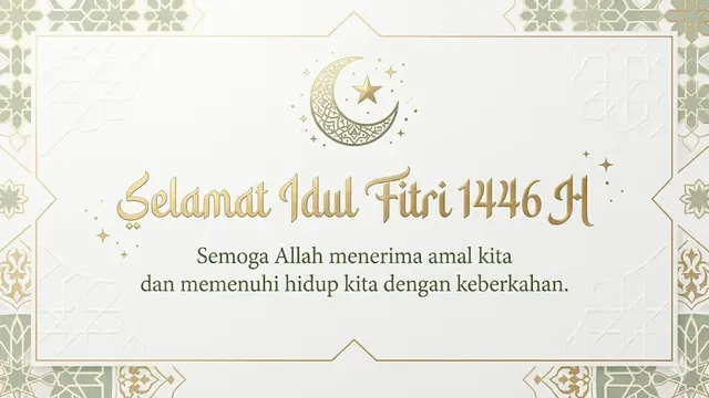 Contoh Kartu Ucapan Idul Fitri 2025