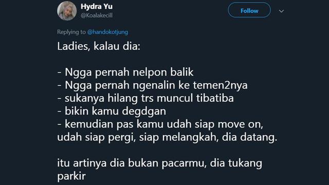 Jangan Terkecoh, Deretan Twit Kocak 'Bukan Pacarmu' Ini Bikin Kesal