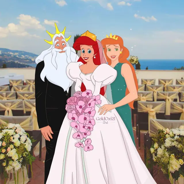 6 Foto Editan Tokoh Disney Bareng Orang Tua Ini Unik Banget, Bak Sungguhan