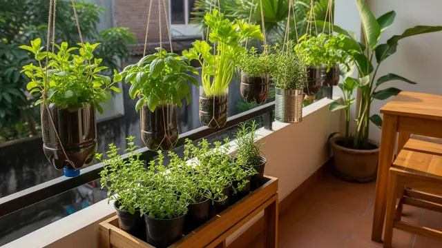 Kebun Mini Tanaman Herbal untuk Kebutuhan Dapur