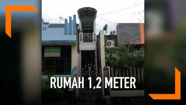 Tak hanya di Filipina yang memiliki rumah super minimalis, ternyata di Indonesia juga ada. Rumah tersebut memiliki lebar hanya 1,2 meter saja.