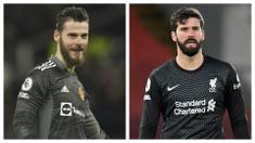 Liga Inggris hanya diwakili dua kiper dalam daftar 5 kiper dengan clean sheet terbanyak di liga top Eropa. Tak ada nama David De Gea dan Alisson Becker, dua kiper top di Liga Inggris. Berikut daftar lengkapnya yang dipuncaki oleh kiper Sevilla, Yassine Bounou. (Kolase AFP)