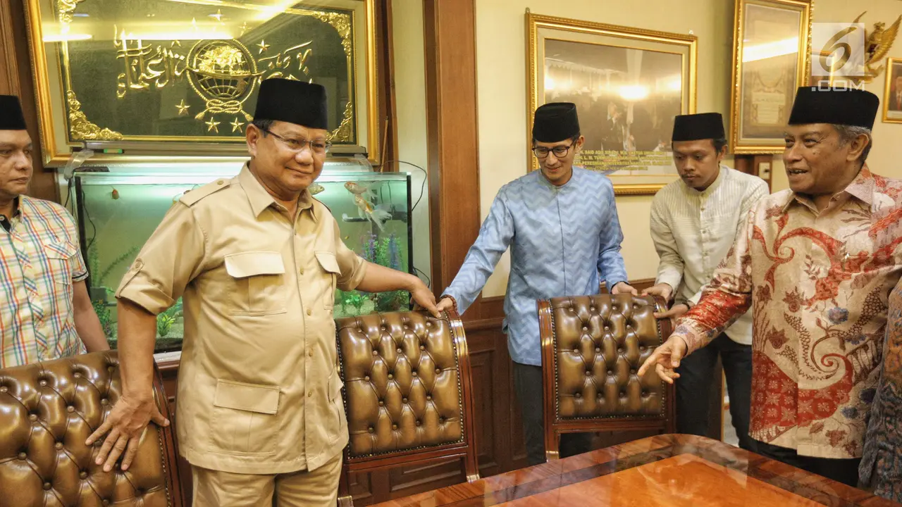 Prabowo dan Sandiaga Temui Ketum PBNU Said Aqil Siroj