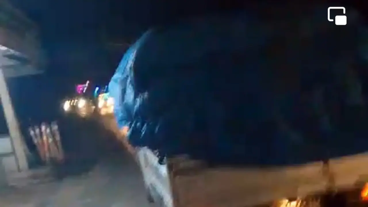 Tangkapan layar rekaman video korban pasca dipalak oleh preman di Jalan Lintas Sumatera, Lampung Tengah. Foto: (Dokumen Warga)