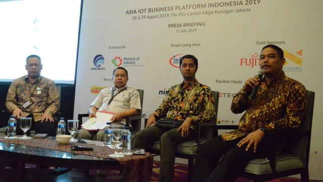 Press Briefing Asia IoT Business Platform Indonesia 2019. Liputan6.com/Linda Fahira Putri
