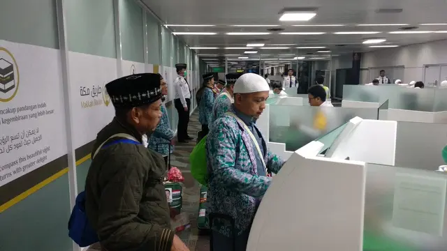 Counter Khusus Jemaah Haji di Bandara Soetta