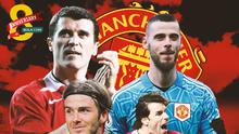 Manchester United - Ruud van Nistelrooy, David Beckham, Roy Keane, dan David De Gea (Bola.com/Decika Fatmawaty)