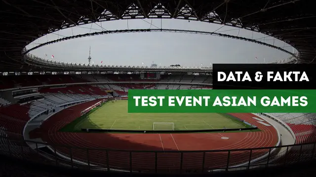 Berita video data dan fakta test event Asian Games 2018, Jakarta-Palembang.