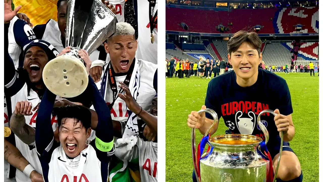 Son Heung-min dan Lee Kang-in menjuarai kompetisi Eropa 2024/2025