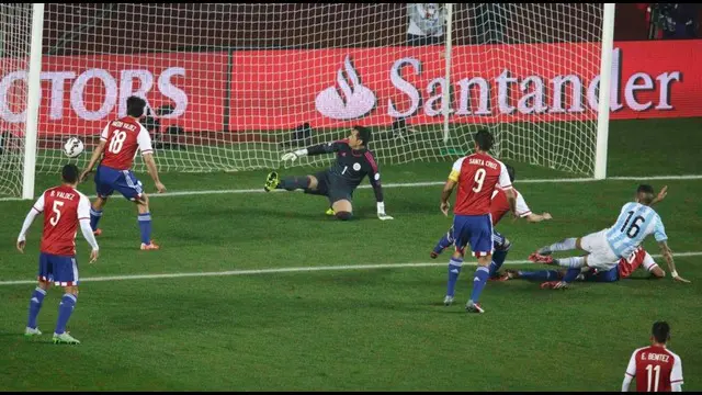 Cuplikan Semifinal Copa America 2015: Argentina vs Paraguay