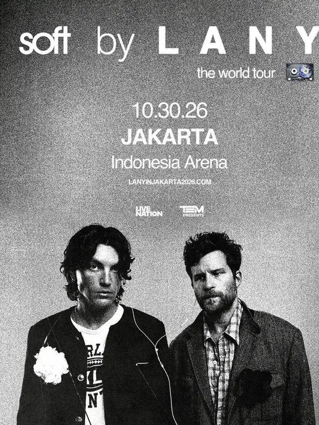 Poster konser LANY di Jakarta. (Instagram/ temgmt)