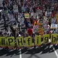 Demonstran KTT APEC di Maniila, Filipina. (Reuters)