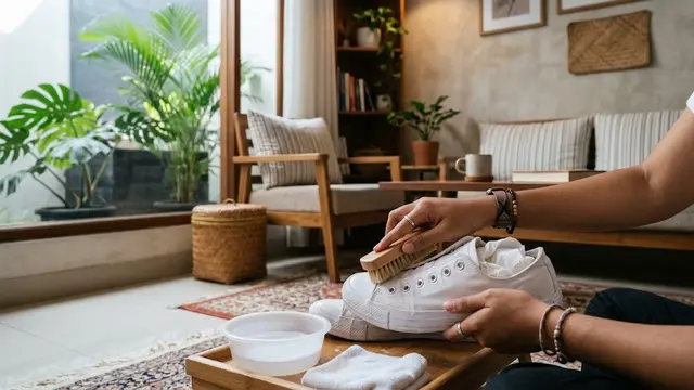 Cara Merawat Sepatu Putih