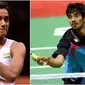 Bintang bulutangkis India, Pusarla V. Sindhu (kiri) dan Srikanth Kidambi. (Indian Express)