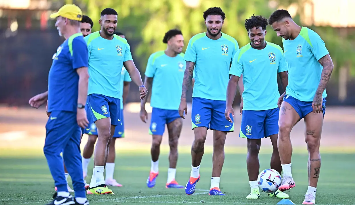 Brasil akan berduel melawan Uruguay di babak perempat final Copa America 2024. (Frederic J. BROWN/AFP)