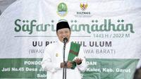 Wagub Jabar, Uu Ruzhanul Ulum, kepada pada Kegiatan Milenial SmartTren Ramadan 1443 H, di SMA Negeri Tomo, Kecamatan Tomo, Kabupaten Sumedang, Rabu (13/4/2022).