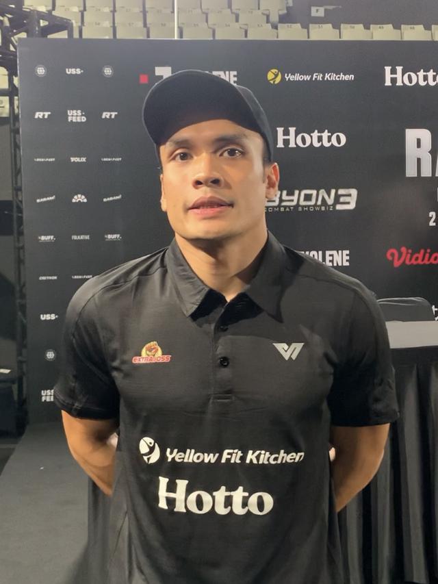 Perasaan Randy Pangalila jelang melawan Muay Thai Kkajhe. (Liputan6.com/jihanrafifah)