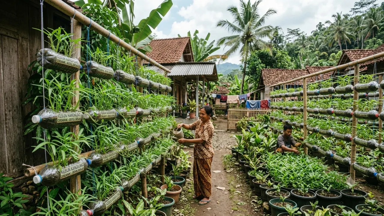 Sayuran Cabut yang Cocok Ditanam di Botol Plastik Bekas