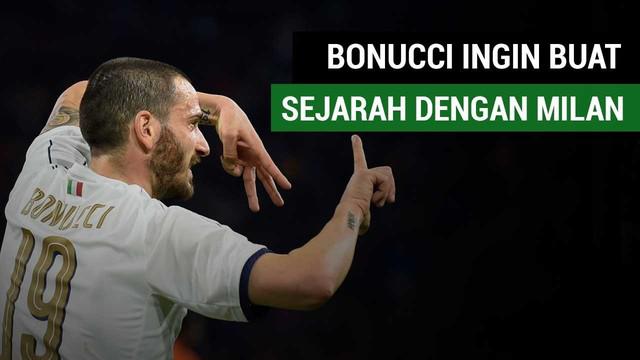 Bek anyar AC Milan, Leonardo Bonucci mengungkapkan ingin membuat sejarah baru bersama AC Milan.