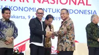 Seminar Nasional dengan tema "Kebijakan Sektor Tenaga Kerja untuk mendukung Transformasi Ekonomi" dalam rangka 53 Tahun Kemenko Perekonomian, di Jakarta, Jum'at (9/8/2019).