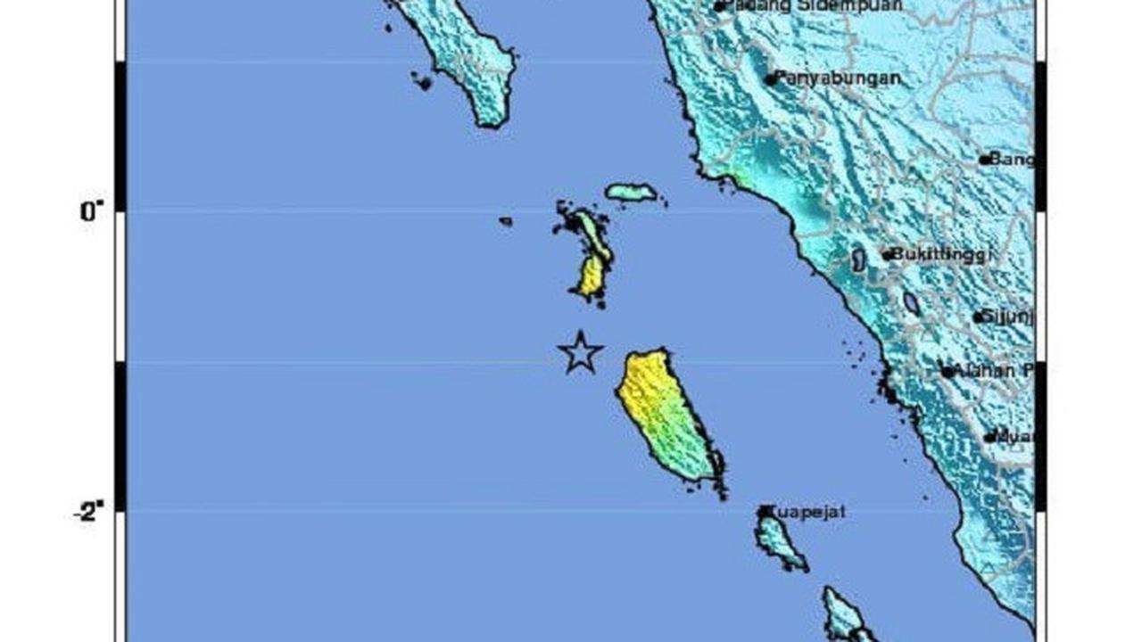 Peta Gempa Mentawai