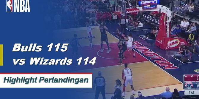 Cuplikan Pertandingan NBA : Bulls 115 vs Wizards 114