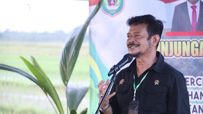 Gubernur Maluku Utara, Abdul Ghani Kasuba menyambut baik kesediaan Menteri Pertanian (Mentan) Syahrul Yasin Limpo hadir di tengah para petani Halmahera Utara. Dok Kementan